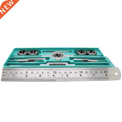 12pcs Metric Tap and Dies Set NC Screw Thread Plugs Taps All