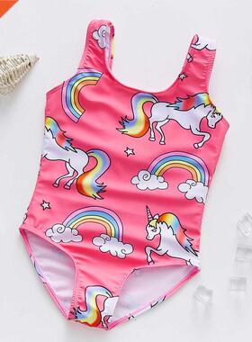 NEW Unicorn Girls Swimwear 2~11Years Children Swimsuit One P
