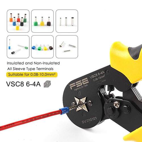 High-quality crimping pliers VSC8 6-4A 0.08-10MM2 AWG 23-10