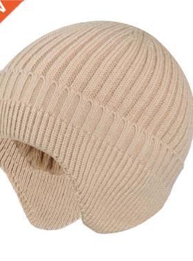 2021 New Winter Earmuff Cap Men's Outdoor Knitted Hat Women'