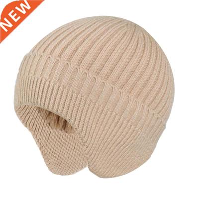 2021 New Winter Earmuff Cap Men's Outdoor Knitted Hat Women'