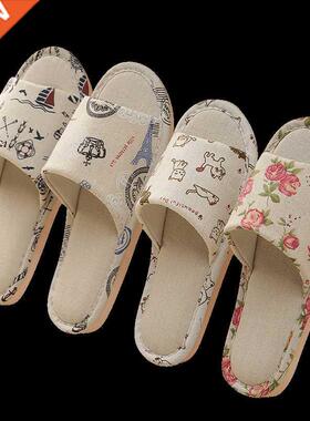 Women Casual Floral Indoor Home Slippers Flower Soft Slipper