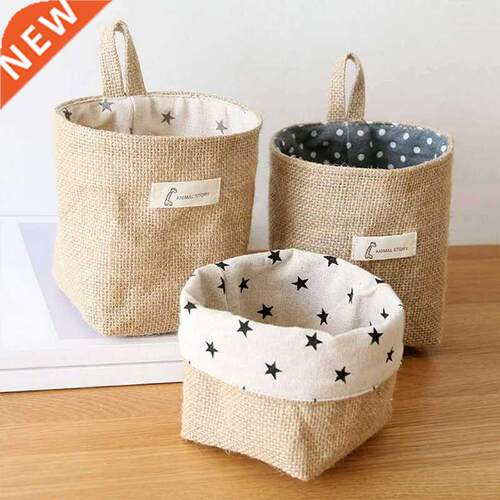 Home Decor Hanging Wall Pocket Storage Basket Small Sack Su