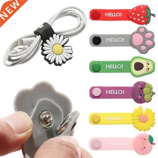 Silicone Cable Winder Cable Organizer Bookmark Data Line Pro