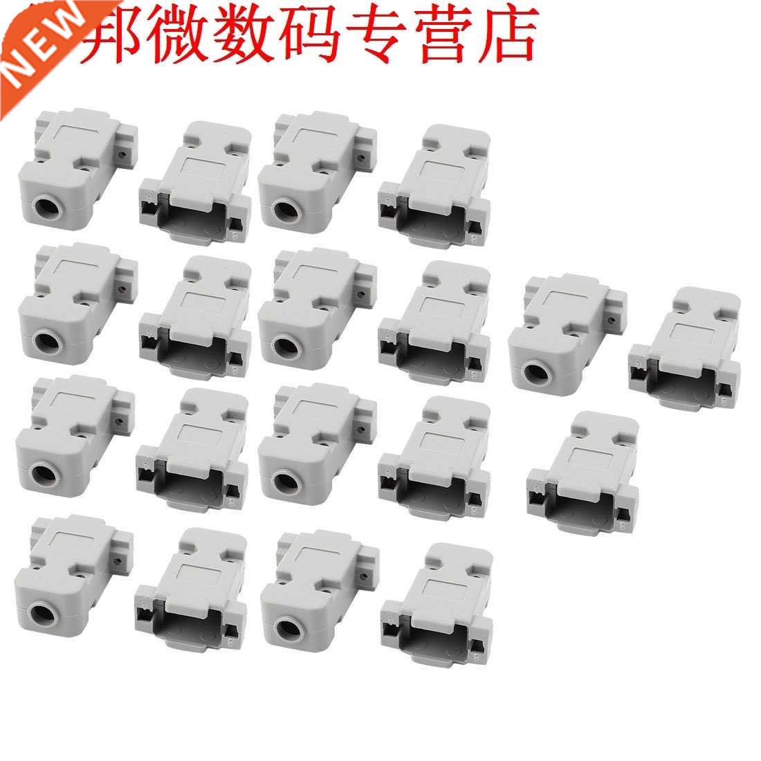 19pcs D-Sub DB9 9Pin Connector Hood Cover Behuizing Shell Gr