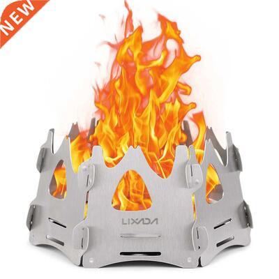 Lixada Outdoor Stove Folding ini Stove Caping Wood Stove