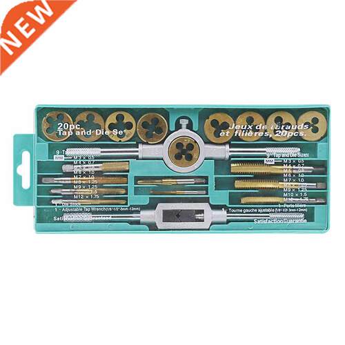 20 Pcs Taper Die Set Hardware Tools Hand Tapping Wrench Die