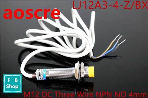 1pcs LJ12A3-4-Z/X Three Wire M12 DC NPN NO 4mm distance me