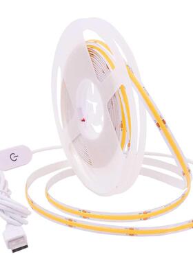 DC5V USB Powered LED COB Strip Light with ON/OFF Switch Dimm