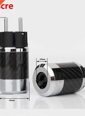 CFT Pair Hi-end Carbon Fiber Rhodium Plated AC Power cable I