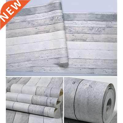 Nordic Retro Nostalgic Wood Board Wood Grain Wallpaper PVC W