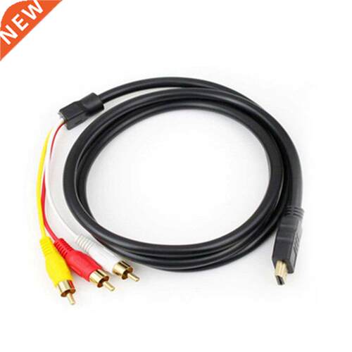 Audio Video Cable HDMI-compatible to AV to 3RCA Red Yellow a
