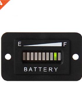 Battery Fuel Gauge Indicator LED 12-24V 36V 48V 72V 适用于