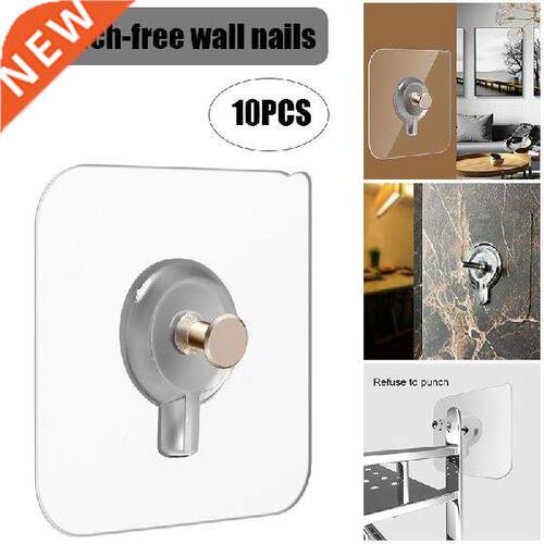 10pcs Wall Hooks Strong Transparent Suction Cup Sucker