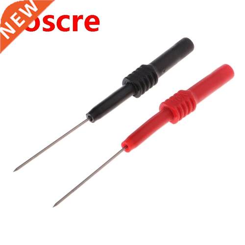 3.5cm Test Probe Back Needle Table with a Set of Two Black +