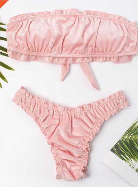 Women Sexy Bikini Set Biquini Ladies One Shoulder Blingbling