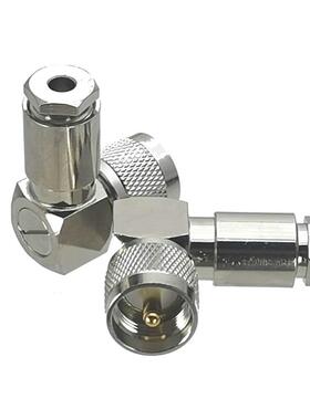 1Pcs Connector UHF PL259 Male plug Right angle Clamp RG58 RG