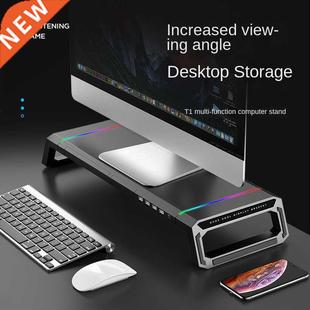 Foldable Laptop Stand for Desk Monitor Stand with 4 USB mobi