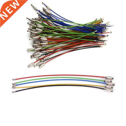 5/10pcs Colorful Screw Locking ainless eel Wire Keychain