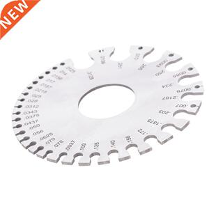 2 Sides Round Wire Thickness Measurer Tester Ruler Gauge