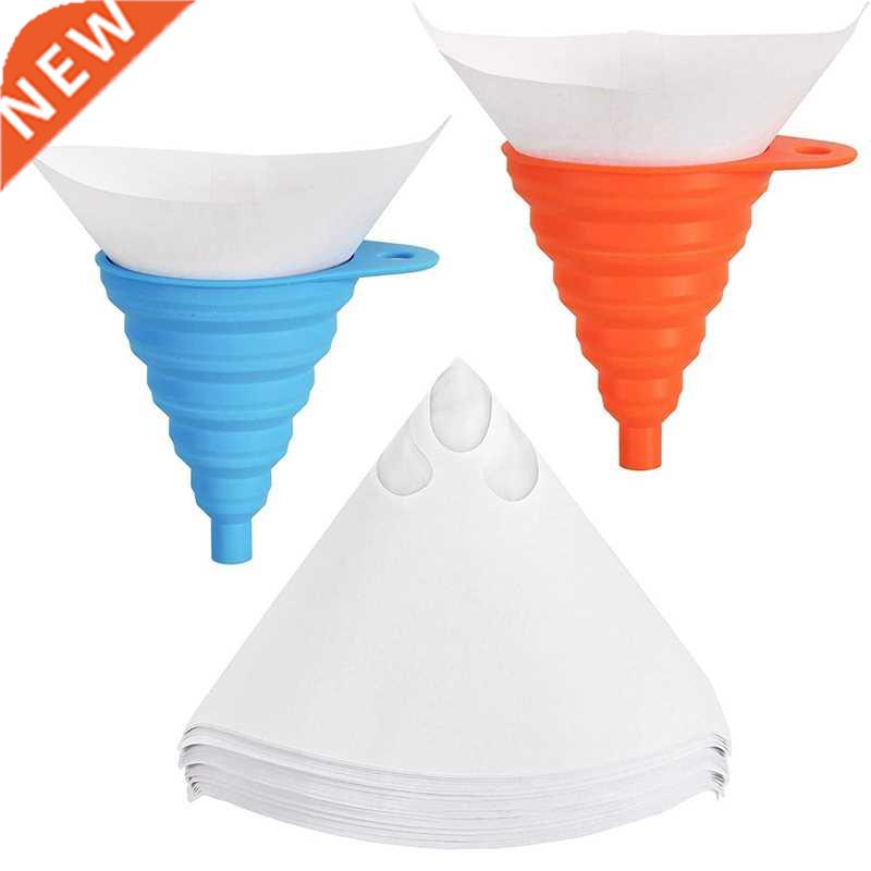 200Pcs Paint Strainers, Cone Paint Filter Sn with 2 Pack Sil