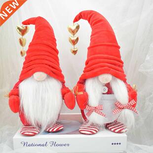 Valentine's Day Gnome Faceless Doll Ornaments Holiday