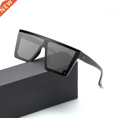 2022 Oversized Sunglasses Women Square Flat Top Rivet Gradie