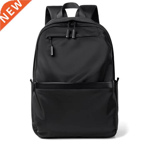 New Style Men's Business Backpack Nylon Solid Color Large Ca