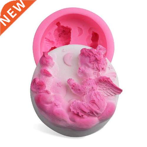3D Cute Angel Baby Cake Silicone Molds Craft Soap Candles