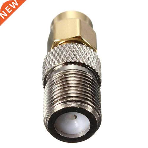 50Pcs F Female to SMA Male Plug Straight Glodplate F Type TV