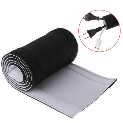 Cable Management Sleeve Flexible Neoprene Wrap Wire Cord Hid