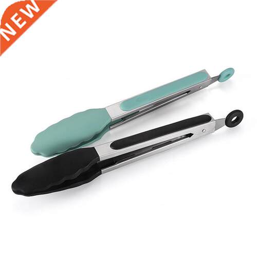 Silicone Food Tong Stainless Steel Kitchen Tongs Silicone No