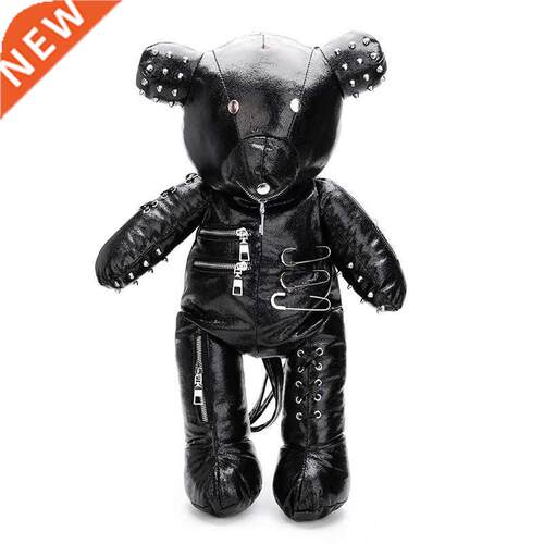 Dropshipping Fashion Punk Bear Female Backpack Punk Style S