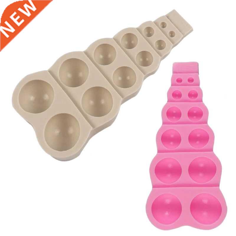 2Pcs Silicone Cake Model Chocolate Fudge Mold Pearl Ball Sha
