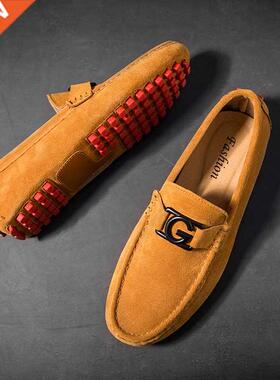 Mens Loafers Leather Luxury Designer Spring Summer Moccasin