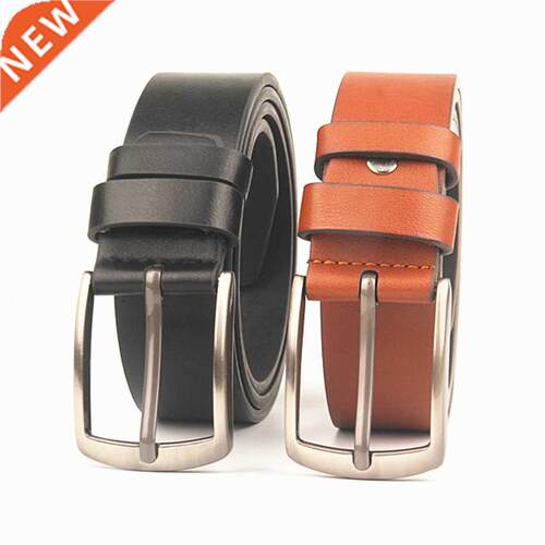 New Retro men's belt classic rectangular pin buckle fashion