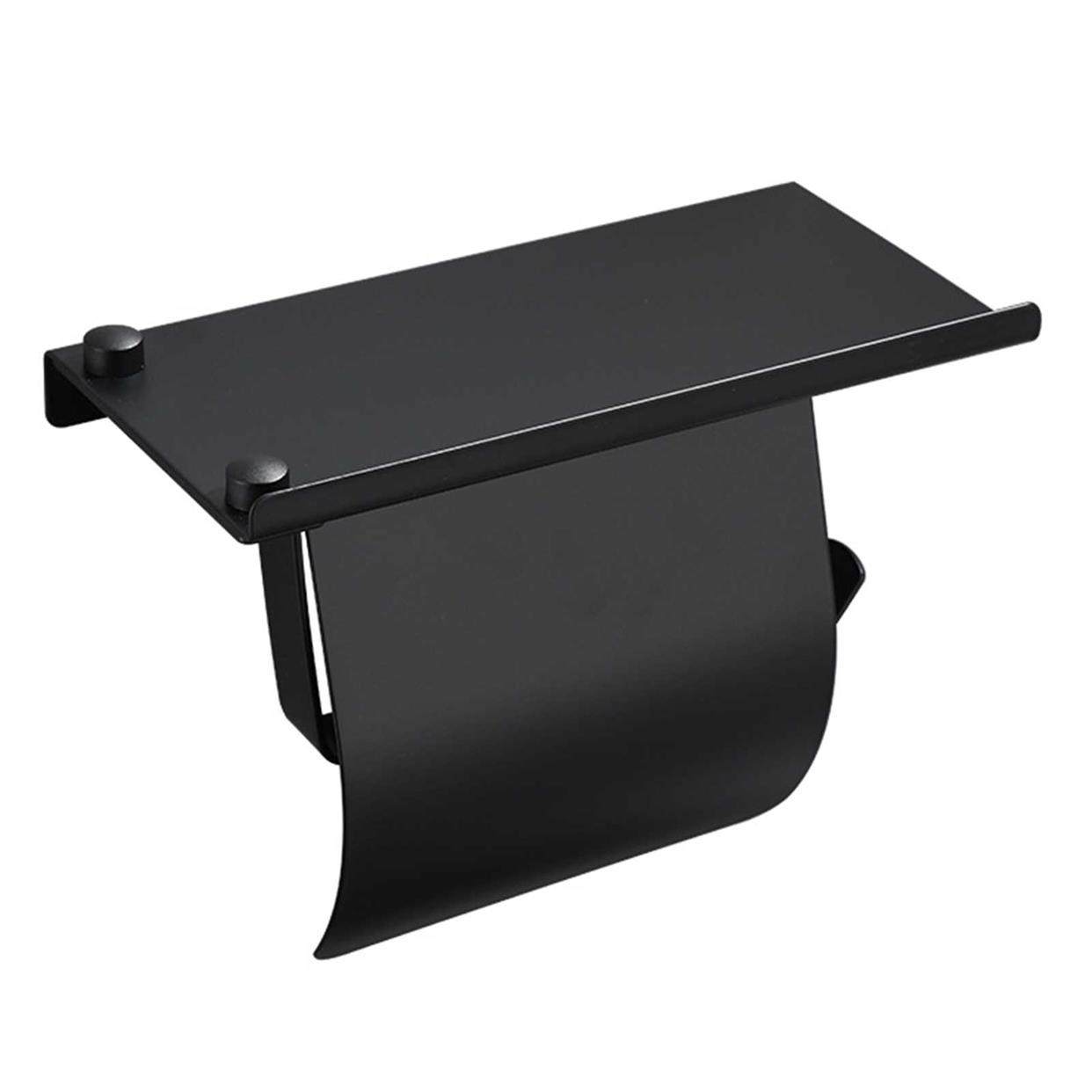 Accessories Toilet Paper Holder Rustproof With Shelf Wall