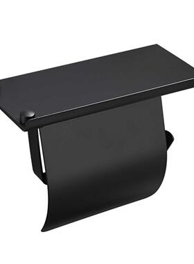 Accessories Toilet Paper Holder Rustproof With Shelf Wall