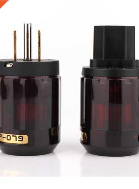 10Pairs 24K Gold Plated P079 US Power Connector +C079 IEC Po