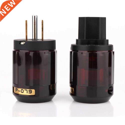10Pairs 24K Gold Plated P079 US Power Connector +C079 IEC Po