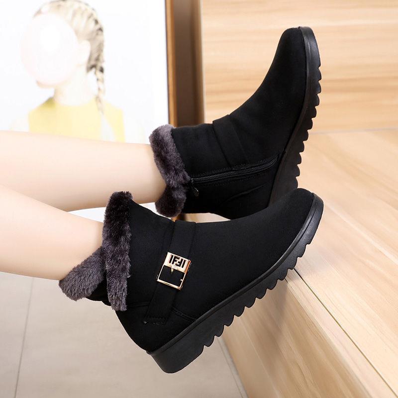 Winter shoes women snow boots 2022 warm plush ankle boots wo图片