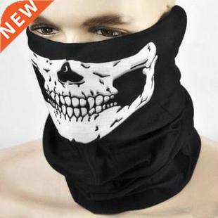 Outdoor Motorcycle Half Face Mask Halloween Skull Skeleton