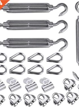 4 Pack 1/8 Inch Cable Railing Kit Included Stainless Steel H