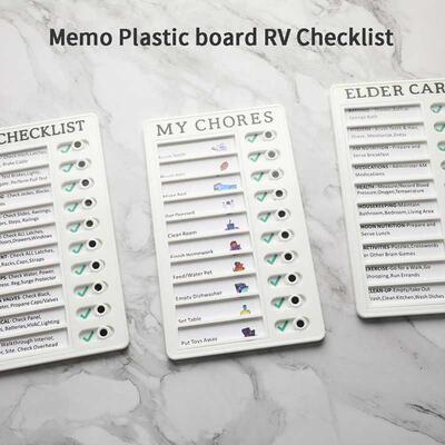 Memo Plastic Board Chore Chart Reusable Checklist Memorandum