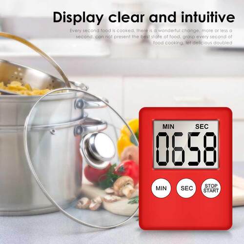 Mini LCD Digital Display Kitchen Timer Square Kitchen Countd