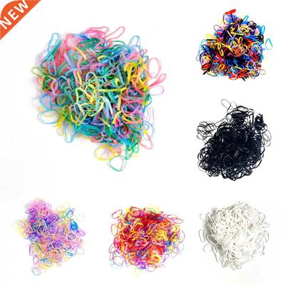 500Pcs/Bag Girls Colourful Rubber Bands Children Elastic Hai