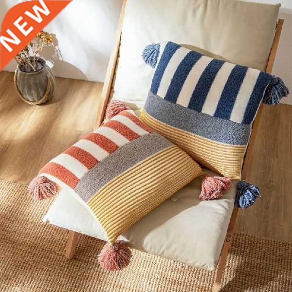 Nordic Style Tassels Accent Boho Throw Pillow Case