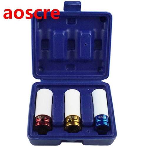pcs 1/2 Inch 17mm 19mm 21mm Non-Marring Lug Nut Socket Car