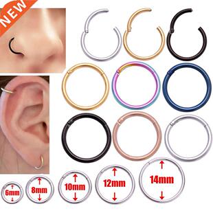 Titanium Gold Color Septum Rings Open Small Septum Piercing