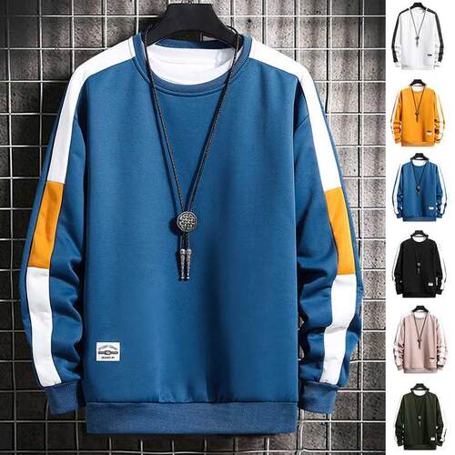 Long Sleeve Harajuku Sweatshirts Men 2022 New Fashion 6 Colo